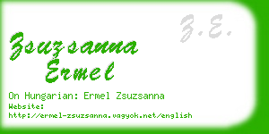 zsuzsanna ermel business card